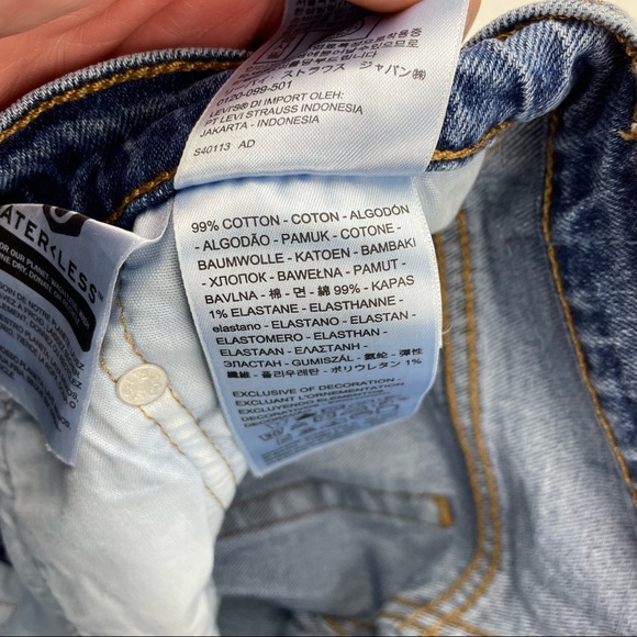 LEVI'S 501 Wedgie High Waist Jeans Re/Done - Picture 8 of 9